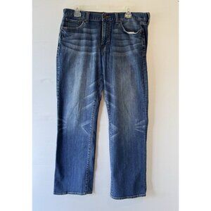 Lucky Brand Jeans Mens 34x30 Blue 361 Vintage Straight Dark Wash Denim